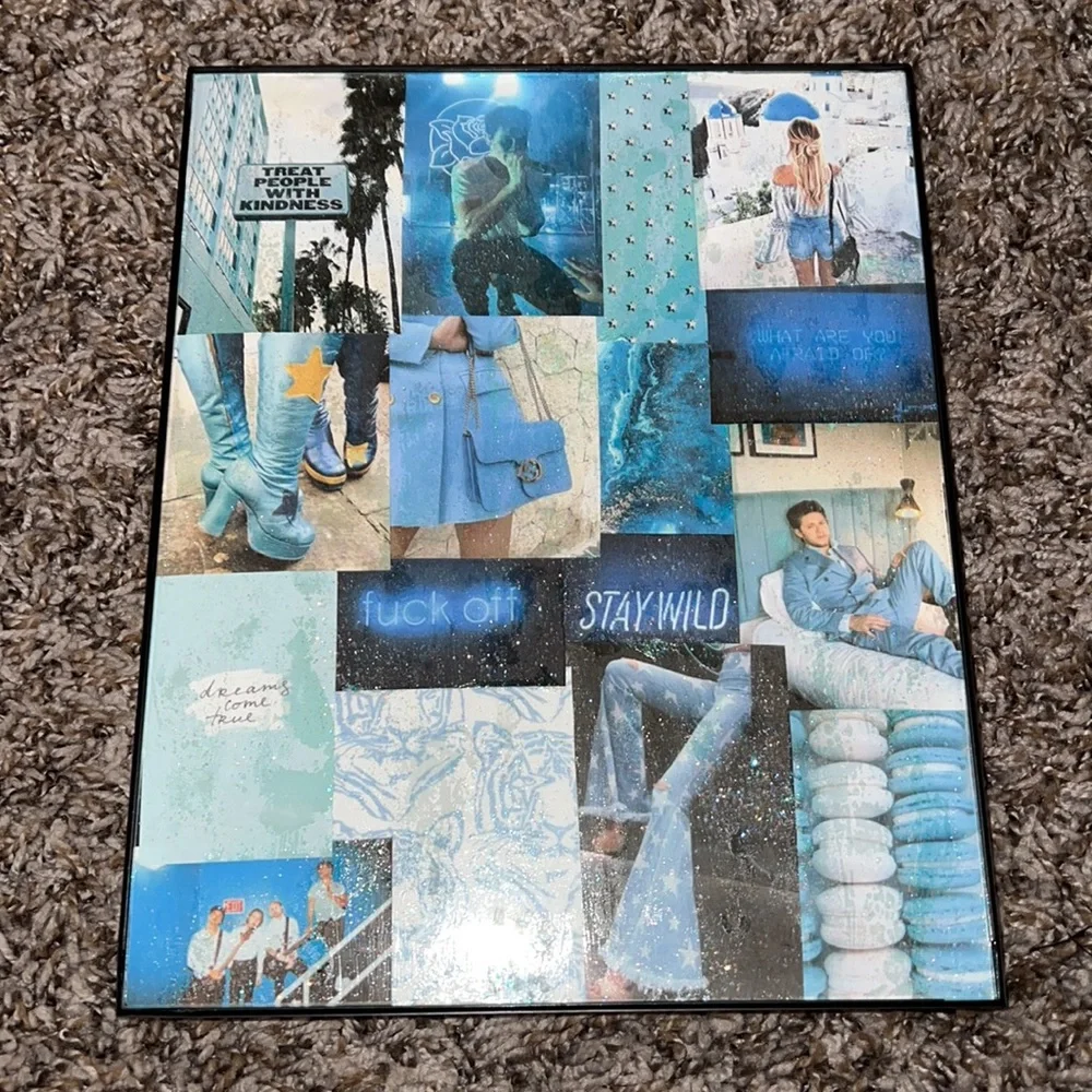 aesthetic handmade collage frames